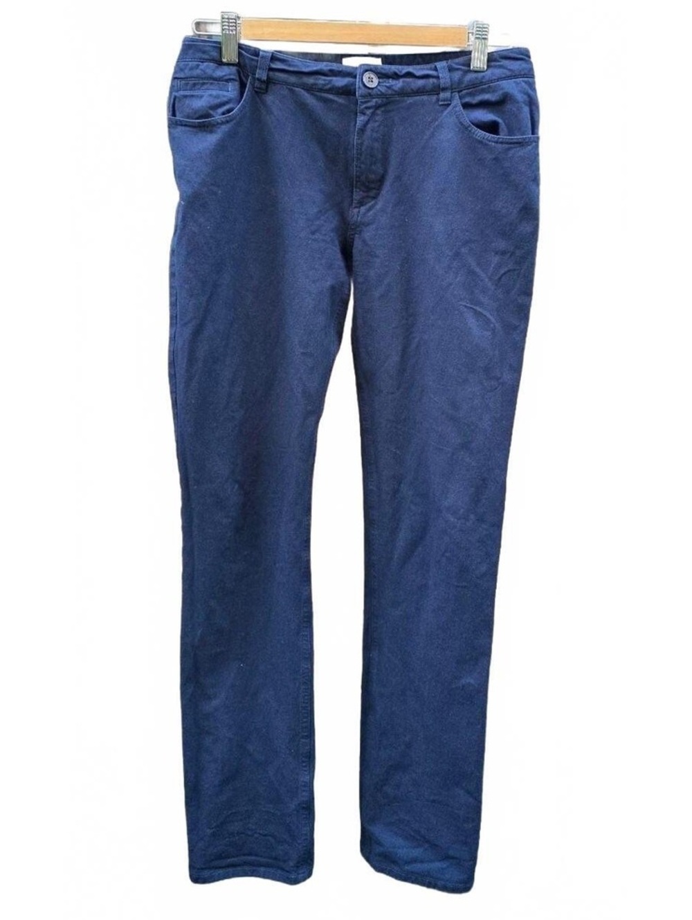 JIGSAW London Blue Stretch Straight Leg Trousers Pants US 6 UK 10 EU 38